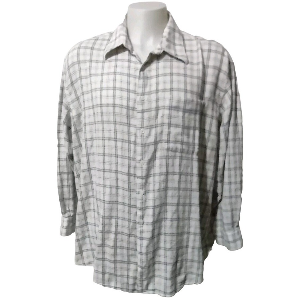 Perry Ellis Portfolio Dress Shirt Men's 2X/ Big Long Sleeve Collared Cotton